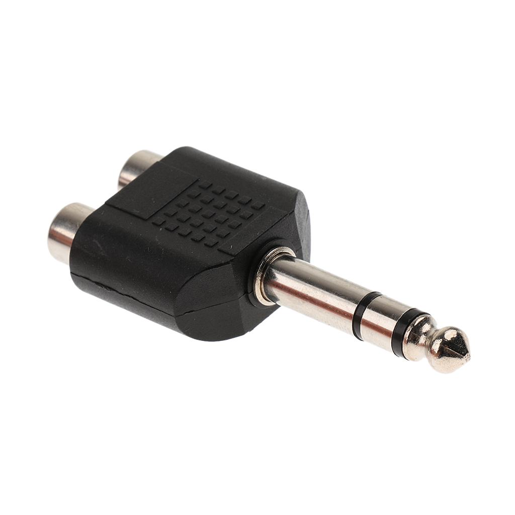 Audio Music Production - Audio-Splitter 6,5mm auf Dual-RCA-Kabel Langlebiger Audio-Anschluss