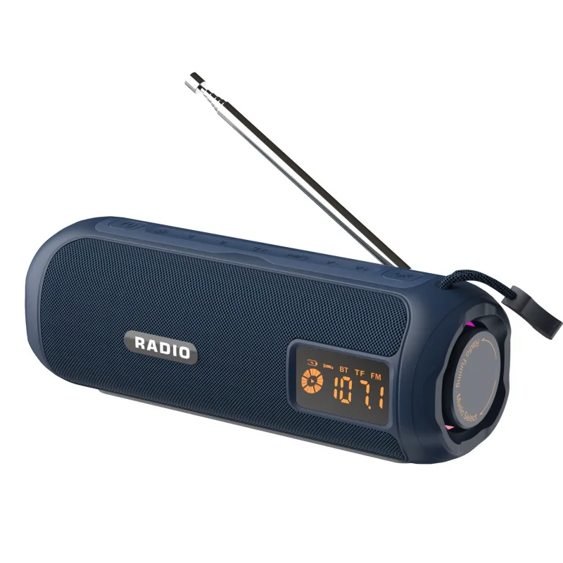 Audio Music Apple - Multifunktions-Radio, tragbar, kabellos, Bluetooth-Lautsprecher mit Display,