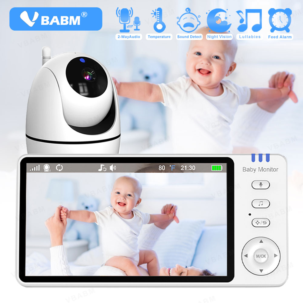 Audio Detect Music - VBABM ABM501 Babyphone 5,0 Zoll 3500mAh