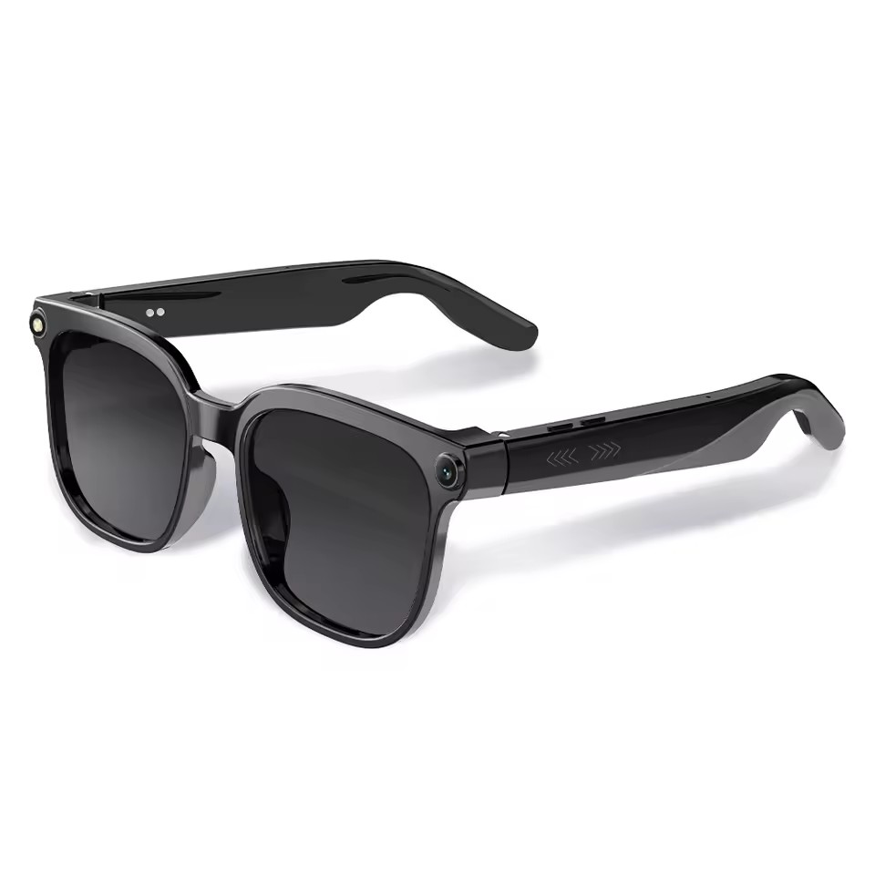 Audio Music Ai - M02S KI-Smart-Brille mit 8MP-Kamera, Bluetooth-Sonnenbrille, Aufnahme,