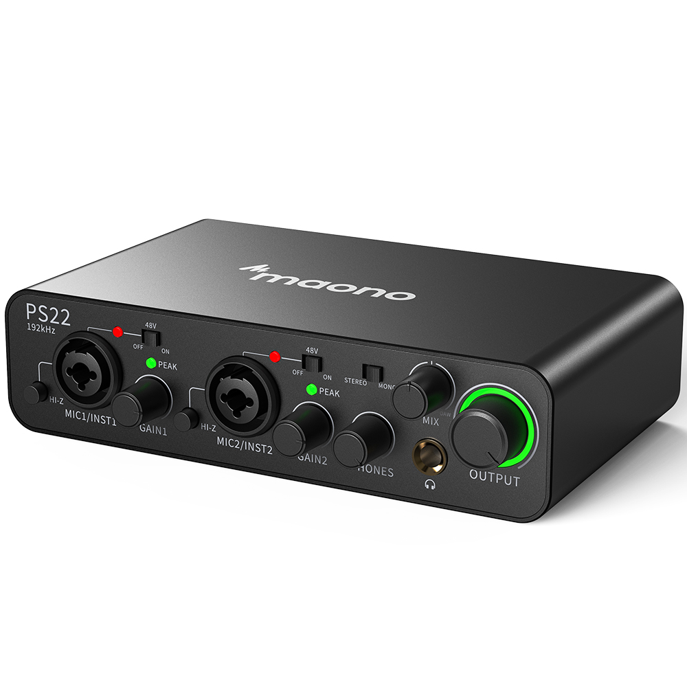 Audio Music Production - MAONO PS22 Professionelle Audio-Interfaces Mischer Externe