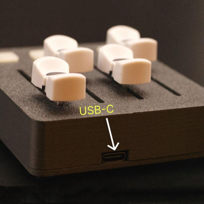 Audio Music Production - EM-PO2 MIDI-Controller mit 4 Fadern und