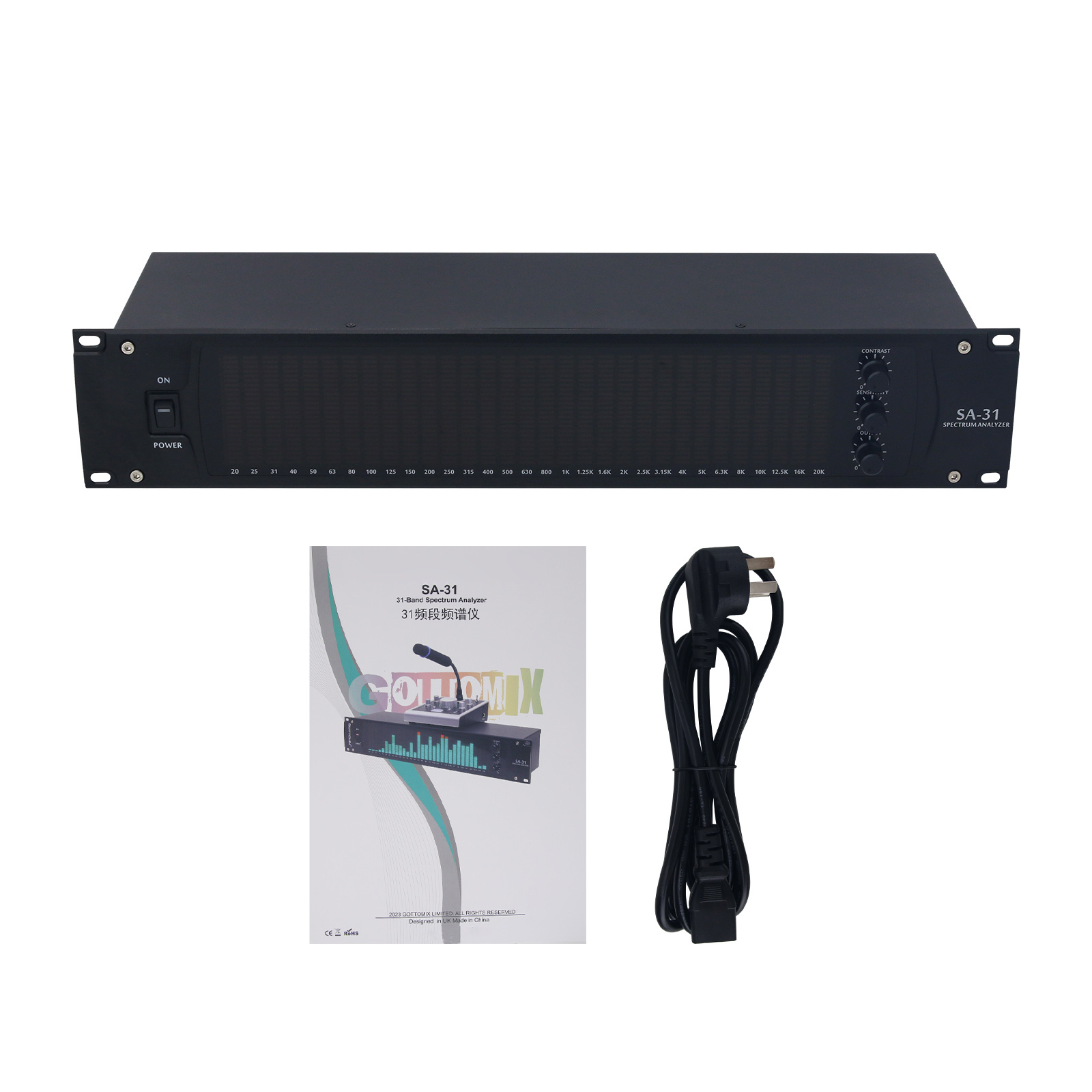 Audio Music Production - SA-31 Standardversion 31-Band Musik-Spektrumanalysator Display Audio-Zubehör