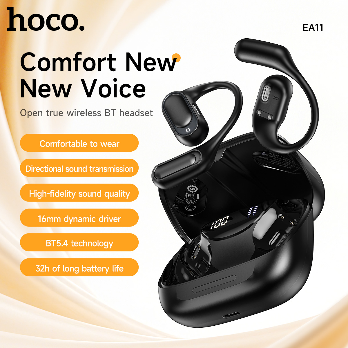 Audio Music Game - HOCO Open-Ear Wireless Bluetooth 5.4 Kopfhörer