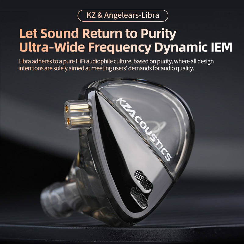 Audio Music Game - KZ Libra X In-Ear-Kopfhörer, abnehmbare Kabel-Bass-Ohrhörer,