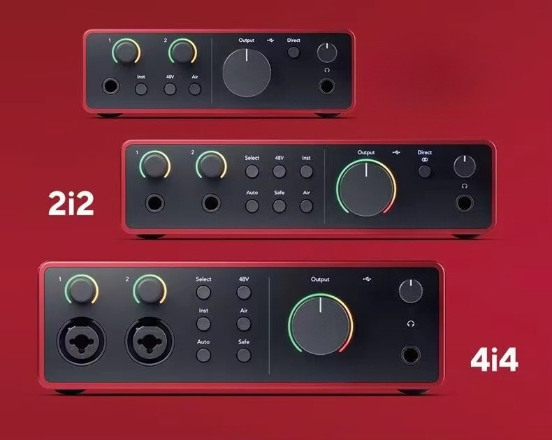 Audio Music Production - Forster Scarlet für 2i2 Quad Generation