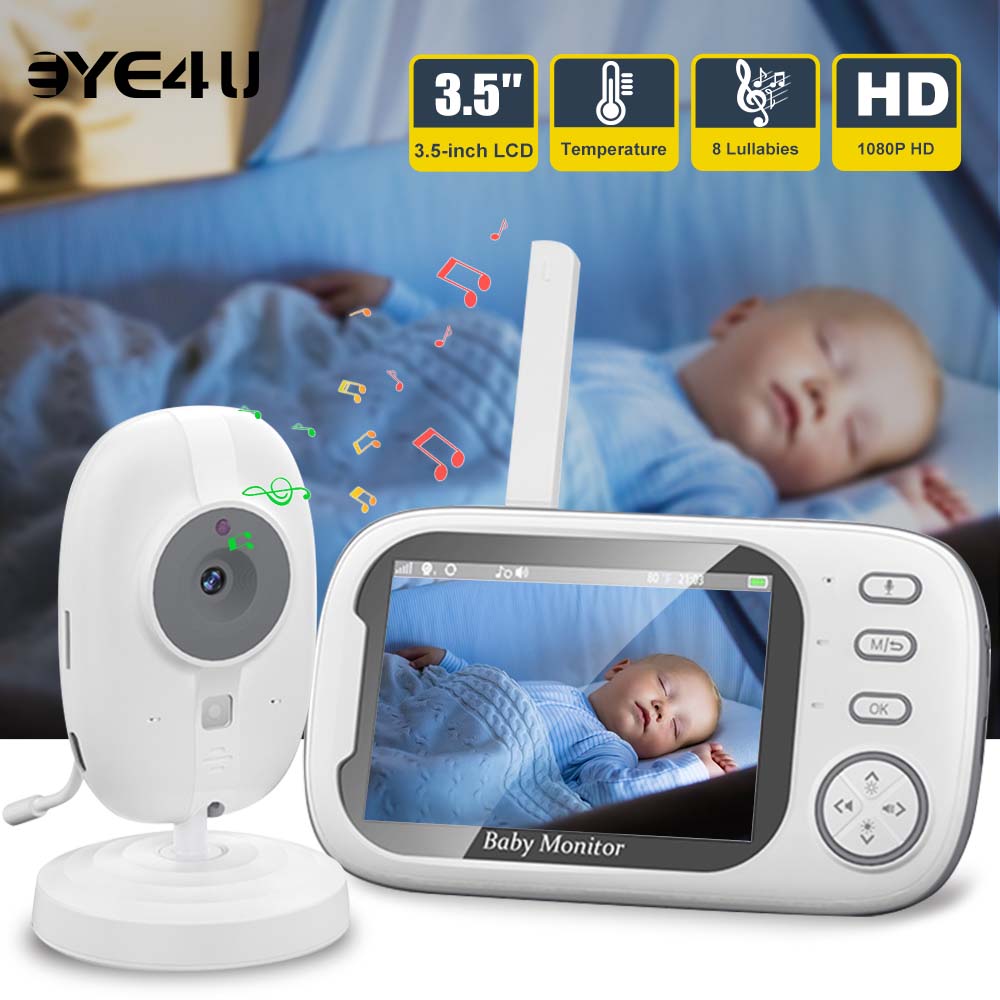 Audio Detect Music - 3.5'' Video Baby phone 2,4g Mutter