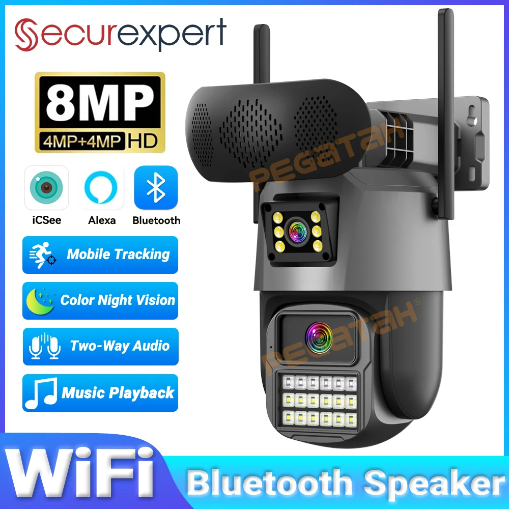 8MP Outdoor-Überwachungskamera – Audiovision Music Player Bewertung und Preis