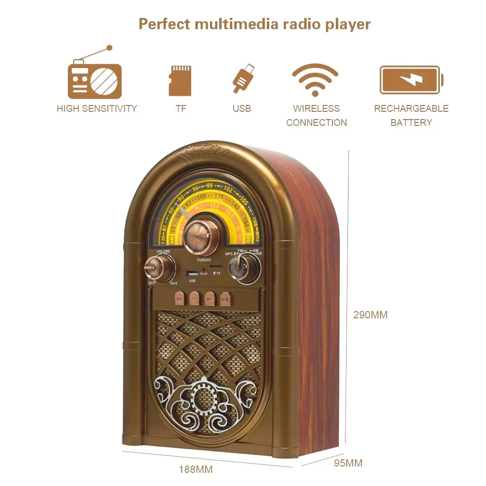 R-1950BT Retro tragbarer wiede – Audio Music Apple Bewertung und Preis