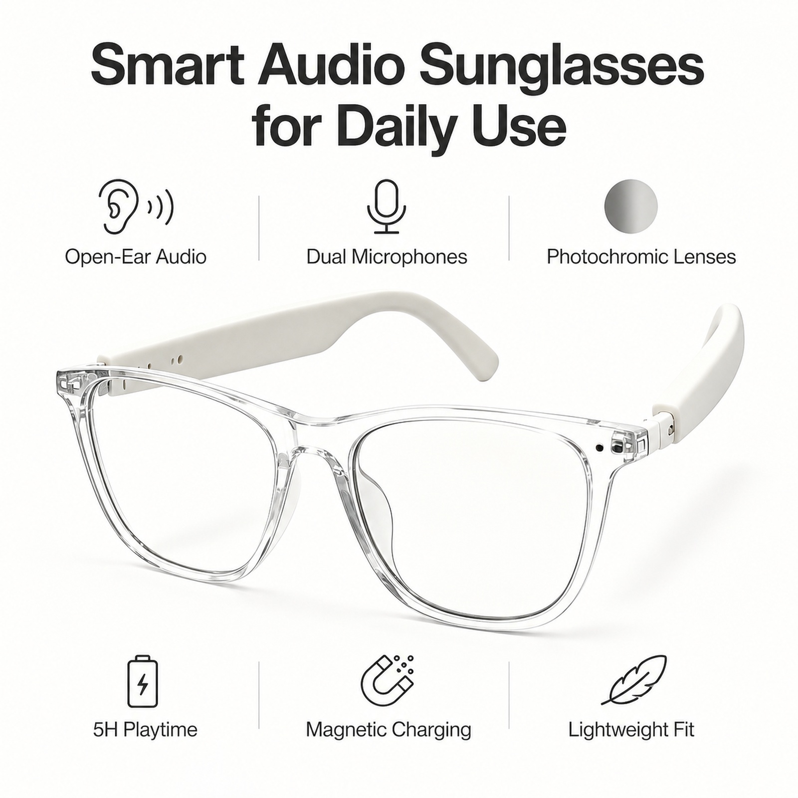 Photochrome Sonnenbrille zum A – Audio Music Ai Bewertung und Preis