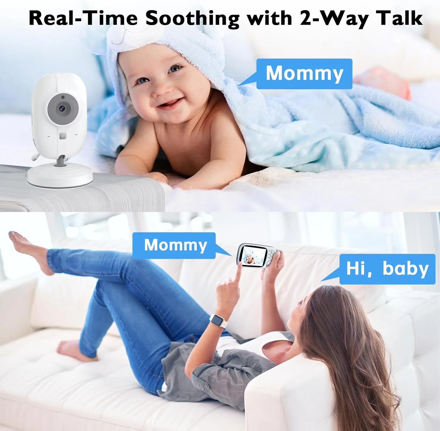 Video-Babyphone 2.4G Mutter-Ki – Audio Detect Music Bewertung und Preis